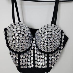 Bejeweled Corset Top